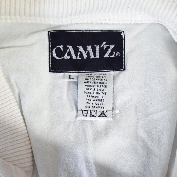 Vintage Camiz 90s does 70s Bomber Style Cotton Jacket XL - Picture 7 of 7